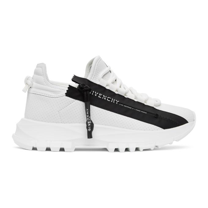 Givenchy White and Black Spectre Sneakers