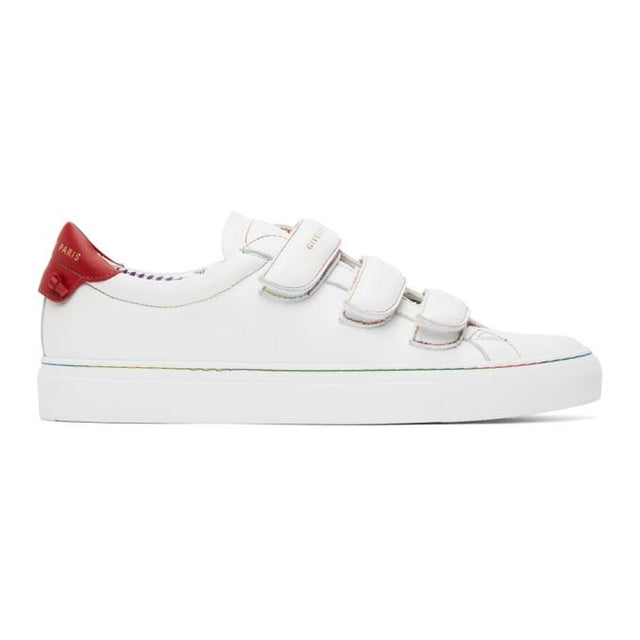 Givenchy White and Red Urban Knots Sneakers