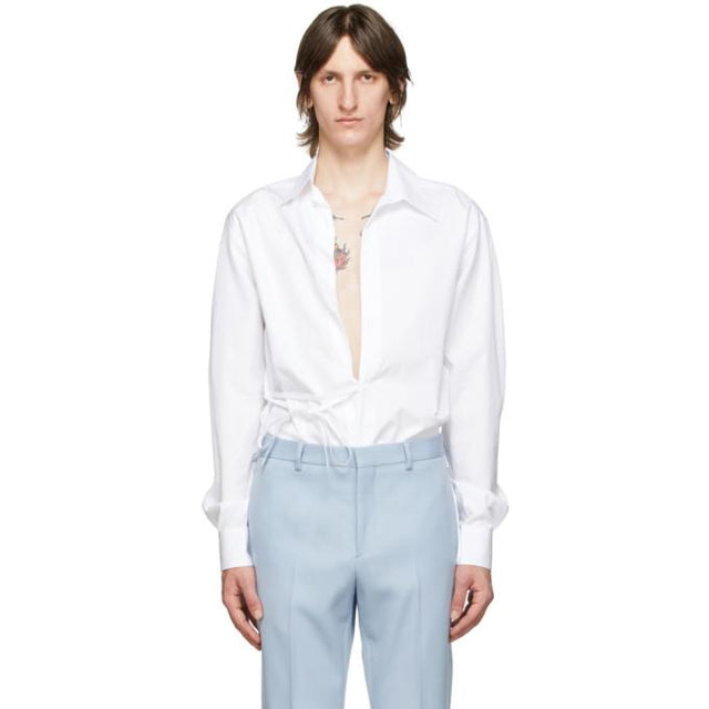 Givenchy White Button-Less Shirt