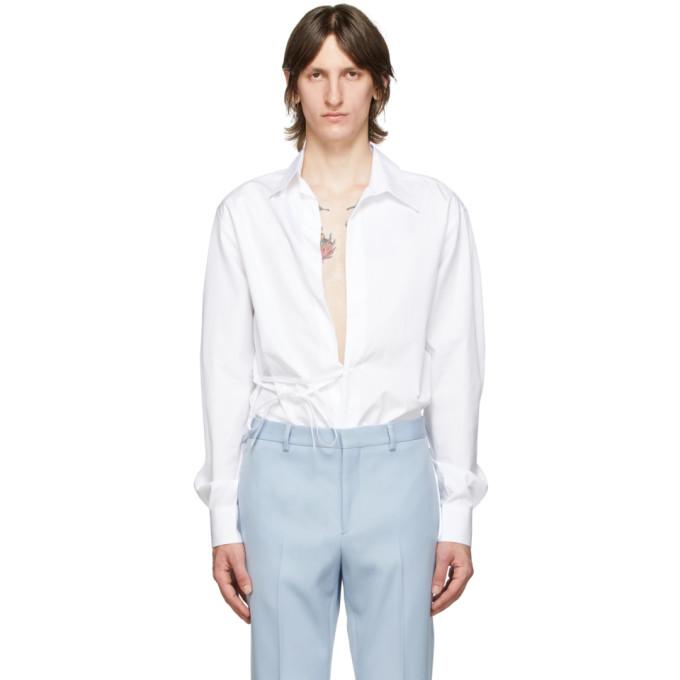 Givenchy White Button-Less Shirt