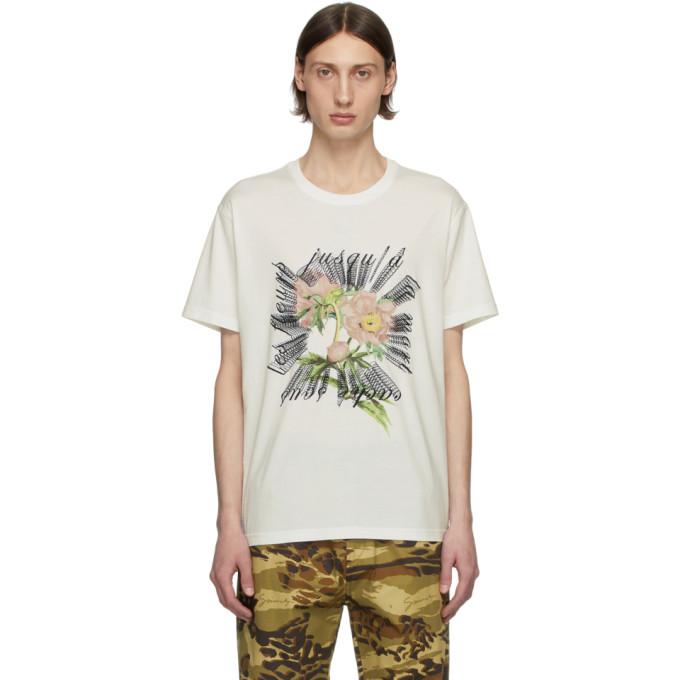 Givenchy White Floral Embroidered T-Shirt