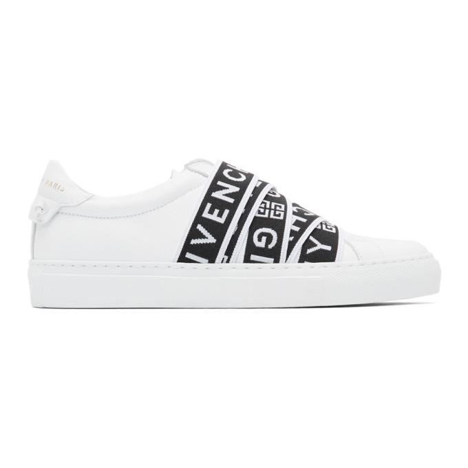 Givenchy White Webbing Low Sneakers