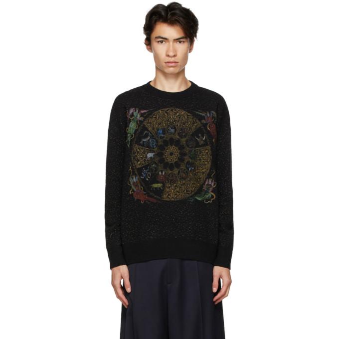 GmbH Black Wool Zodiac Sweater