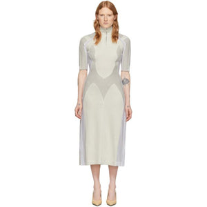 GmbH Off-White Wool Awra Three-Tone Dress