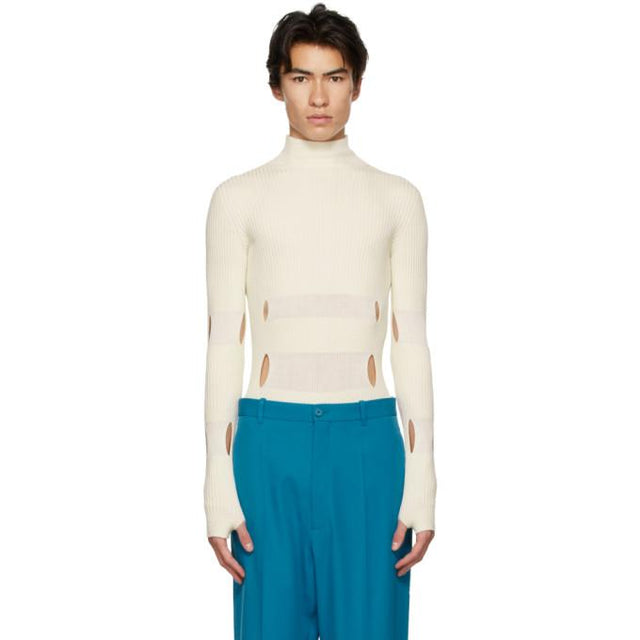 GmbH Off-White Wool Leif Turtleneck