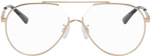 MCQ Gold Aviator Glasses - Lunettes d'aviateur d'or MCQ - MCQ 골드 비행기 안경