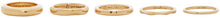 Bottega Veneta Gold Mismatched Ring Set