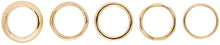 Bottega Veneta Gold Mismatched Ring Set