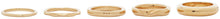 Bottega Veneta Gold Mismatched Ring Set
