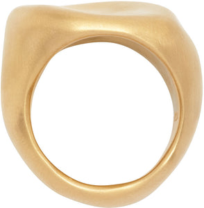 1064 Studio Gold Shape Of Water 30R Ring