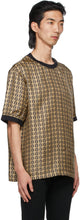 Fendi Gold Silk 'Forever Fendi' Print T-Shirt