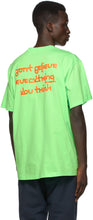 Burberry Green Aaron Slogan T-Shirt
