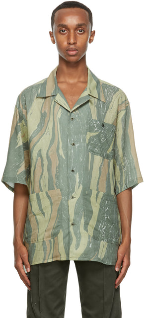 Nicholas Daley Green Aloha Short Sleeve Shirt - Chemise à manches courtes Aloha au vert Nicholas Daley - Nicholas Daley Green Aloha 짧은 소매 셔츠