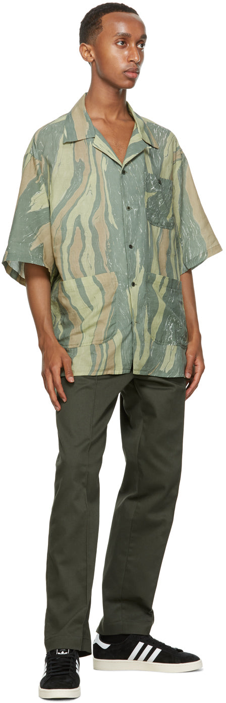 Nicholas Daley Green Aloha Short Sleeve Shirt
