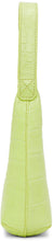 BY FAR Green Croc Baby Amber Shoulder Bag