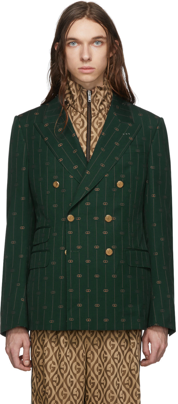 Gucci blazer green Clearance