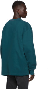 Acne Studios Green Logo Fleece Sweatshirt