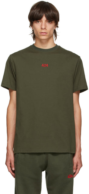 424 Green Logo T-Shirt - 424 T-shirt logo vert - 424 녹색 로고 티셔츠