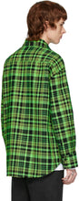 S.R. STUDIO. LA. CA. Green Open-Weave Check Oversized Shirt