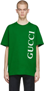 Gucci Green Oversized T-Shirt - T-shirt gucci vert surdimensionné - 구찌 녹색 대형 티셔츠