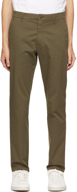 Norse Projects Green Regular Light Stretch Aros Trousers - Pantalon Aros Stretch Stretch Stretch Stretch Stretch Vert Vert - 노르웨이 프로젝트 녹색 정규 빛 스트레치 아로스 바지