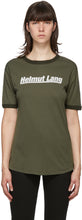 Helmut Lang Green Retro Rib Base Layer T-Shirt