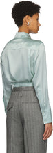 Commission Green Silk Banker Shirt