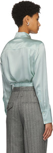 Commission Green Silk Banker Shirt