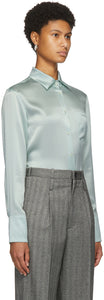Commission Green Silk Banker Shirt