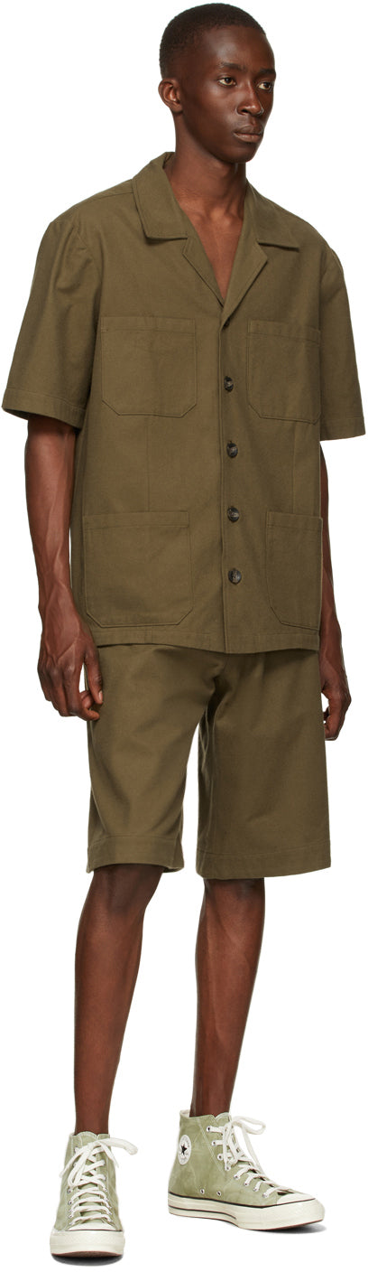 Labrum Green Temne Safari Short Sleeve Shirt