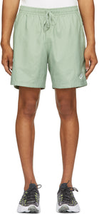 Nike Green Woven Sportswear Shorts - Short de vêtements de sport tissé Nike Green - 나이키 그린 짠 스포츠웨어 반바지