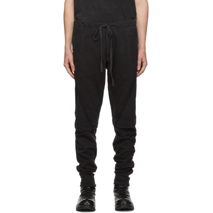 Greg Lauren Black Layered Sweatpants BlackSkinny