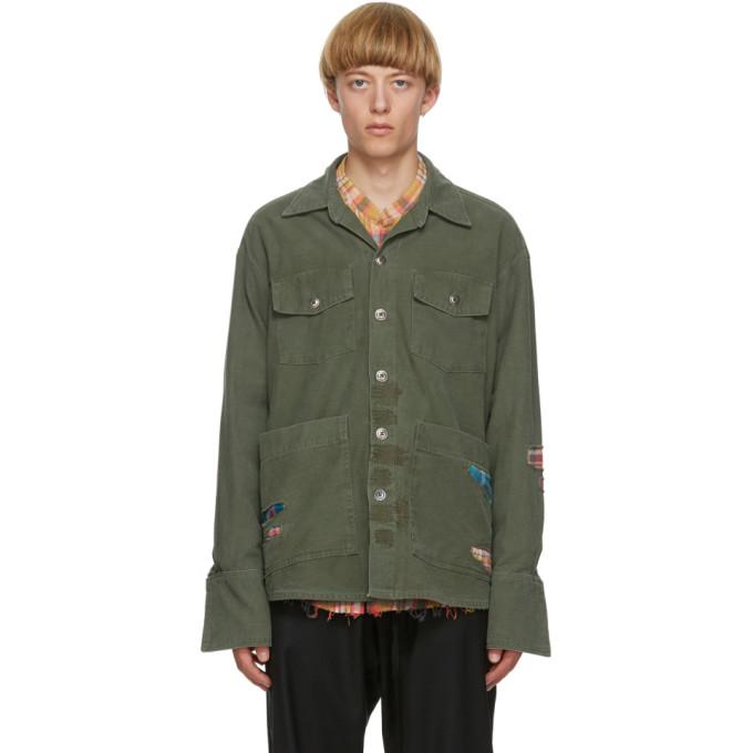 Greg Lauren Green Boxy Studio Jacket – BlackSkinny