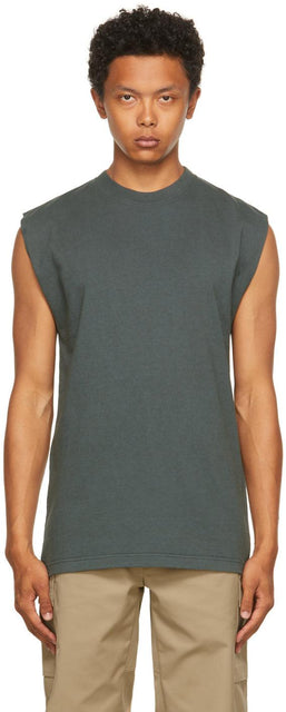 GR10K Grey All Seasons Utility Tank Top - GRAV10K GREY TOP DOPULTURE UTILITY SEASONS - GR10K 회색 모든 계절 유틸리티 탱크 탑