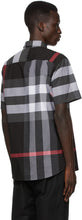 Burberry Grey Check Somerton Short Sleeve Shirt