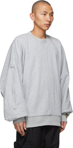 A. A. Spectrum Grey Collage Sweatshirt