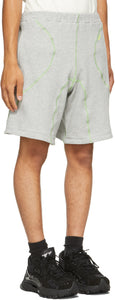 Saul Nash Grey Cover Stitch Shorts