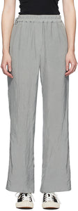 Acne Studios Grey Crinkled Fluid Trousers