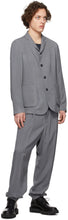 Giorgio Armani Grey Cupro Blazer