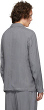 Giorgio Armani Grey Cupro Blazer