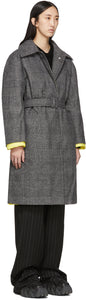 Ienki Ienki Grey Down Woolmark Mac Coat