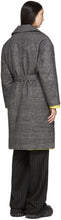 Ienki Ienki Grey Down Woolmark Mac Coat