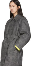 Ienki Ienki Grey Down Woolmark Mac Coat