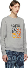 Loewe Grey Embroidered Sweatshirt
