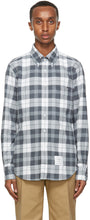 Thom Browne Grey Flannel Shirt - Thom Browne Grey Flanel Shirt - Thom Browne 회색 플란넬 셔츠