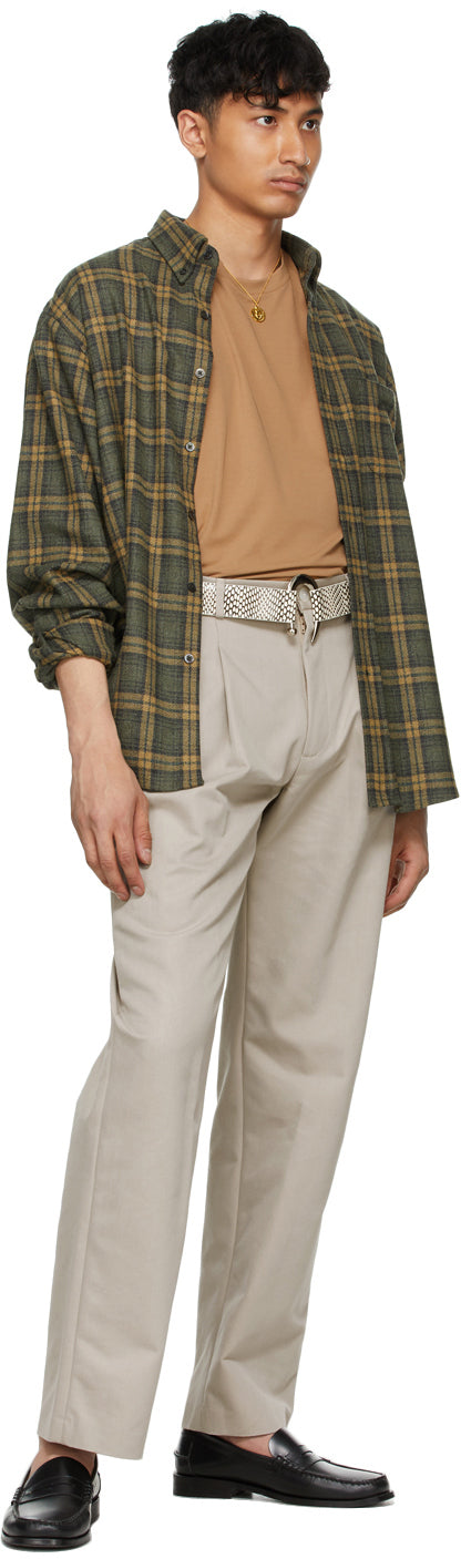 Maryam Nassir Zadeh Grey Gabardine Trousers