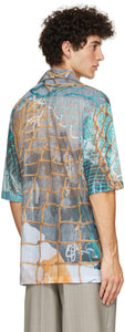 Serapis Grey In This Earthly Tent We Groan Fish Nets Short Sleeve Shirt