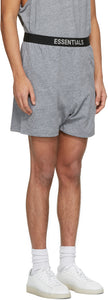 Essentials Grey Jersey Lounge Shorts