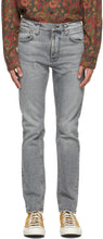 Nudie Jeans Grey Lean Dean Jeans - Nudie Jeans Grey Lean Dean Jeans - Nudie 청바지 회색 딘 청바지