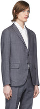 Eidos Grey Linen Blazer